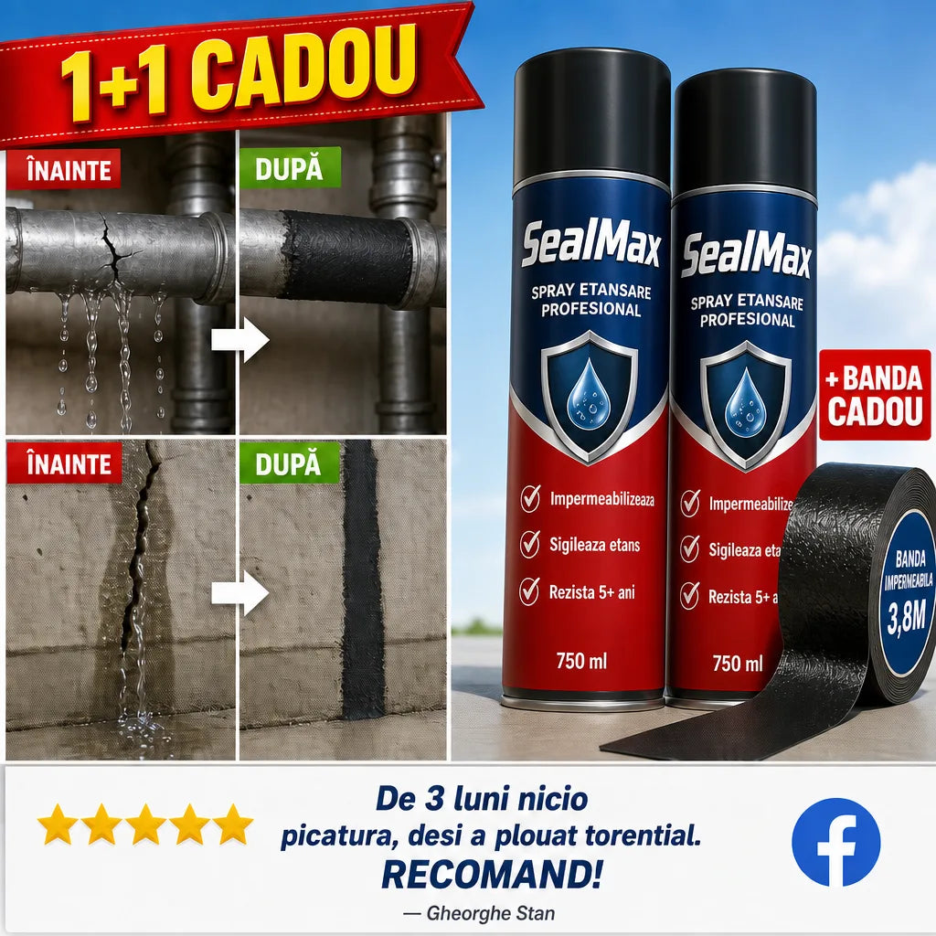SealMax™ Spray Etanșare 1+1 GRATIS