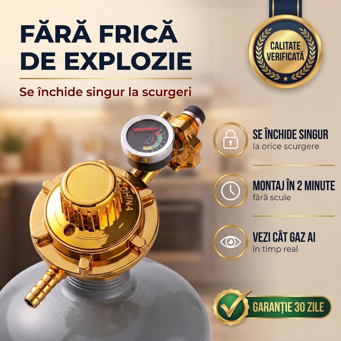 ScutGaz™ – Oprește Gazul Instant la Orice Scurgere